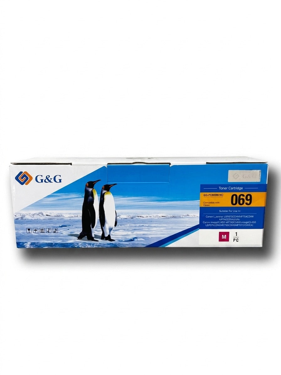 CANON MF752CDW CARTUS TONER G&G MAGENTA CRG069HC 5.5K COMPATIBIL (CU CHIP)