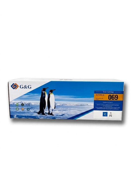 CANON MF752CDW CARTUS TONER G&G CYAN CRG069HC 5.5K COMPATIBIL (CU CHIP)