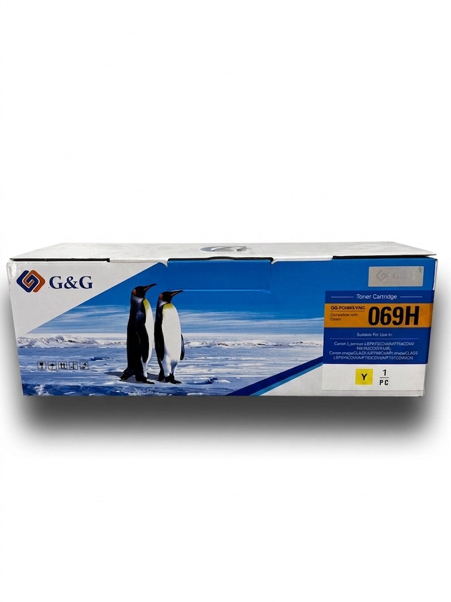 CANON MF752CDW CARTUS TONER G&G YELLOW CRG069HC 5.5K COMPATIBIL (CU CHIP)